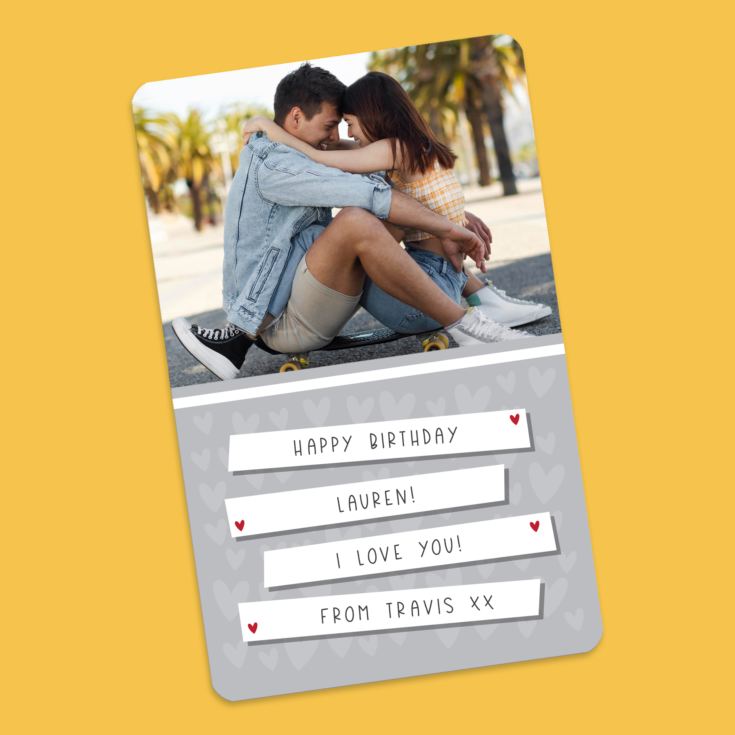 Personalised Soulmate Metal Wallet Photo Card product image