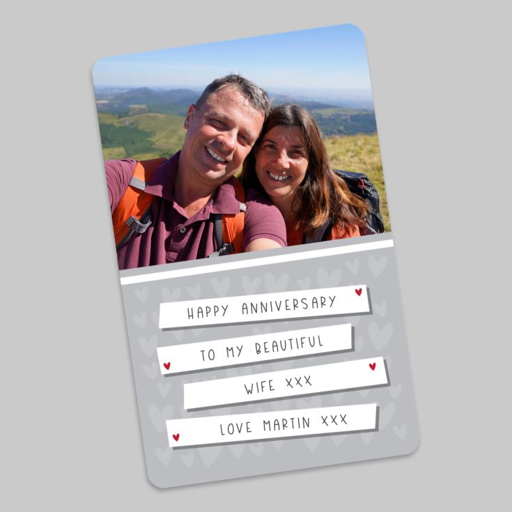 Personalised Soulmate Metal Wallet Photo Card product image