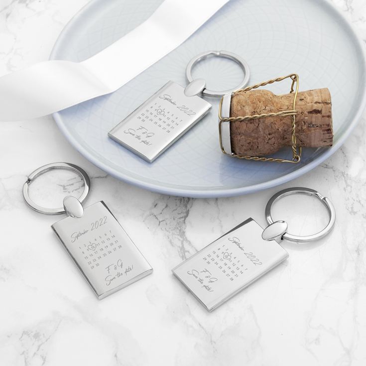 Personalised Special Date Keyring product image