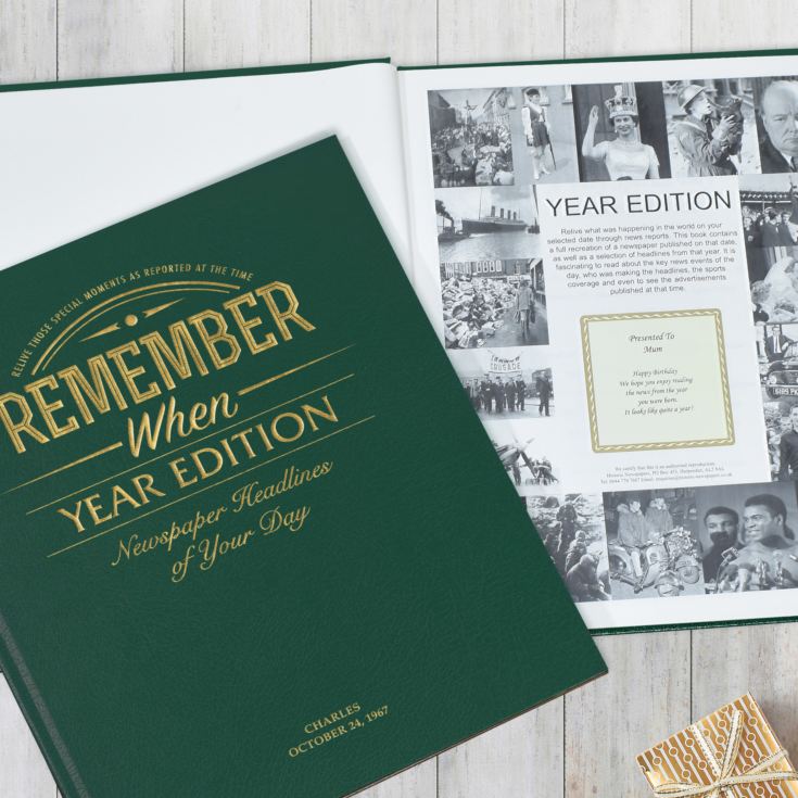Personalised Year Book - News From The Birth Year product image