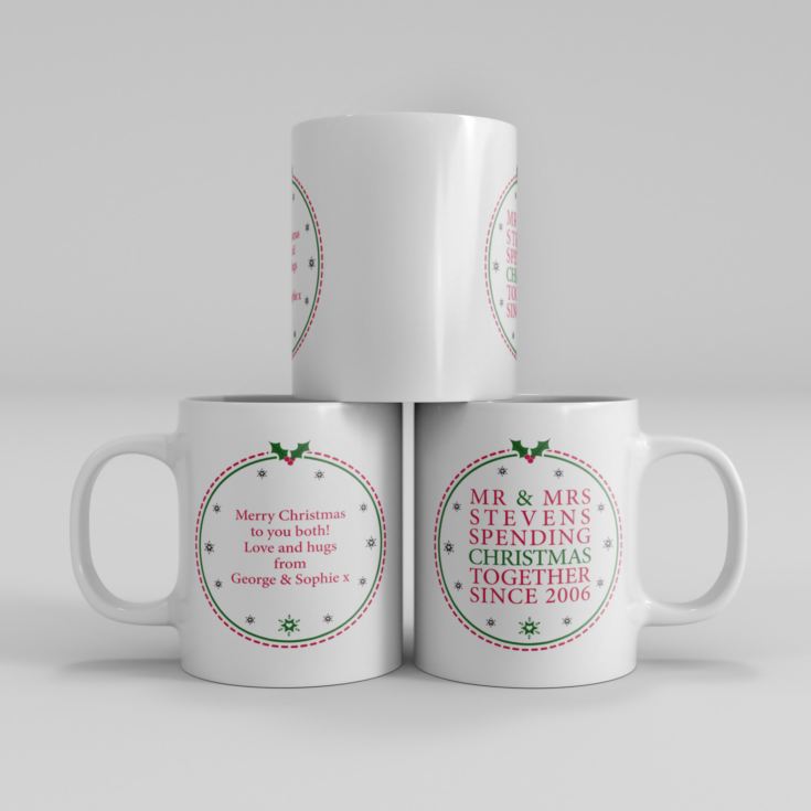 Personalised Spending Christmas Together Mugs product image