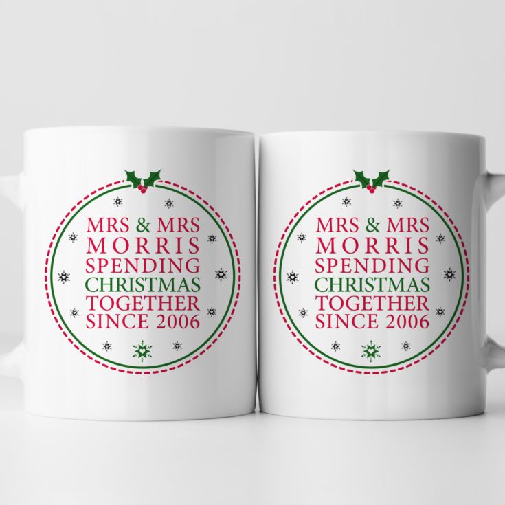 Personalised Spending Christmas Together Mugs product image