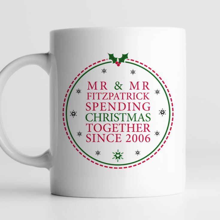 Personalised Spending Christmas Together Mugs product image