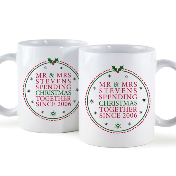 Personalised Spending Christmas Together Mugs product image