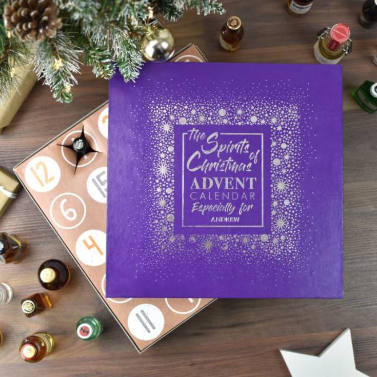 Personalised Mixed Spirits Advent Calendar The Gift Experience