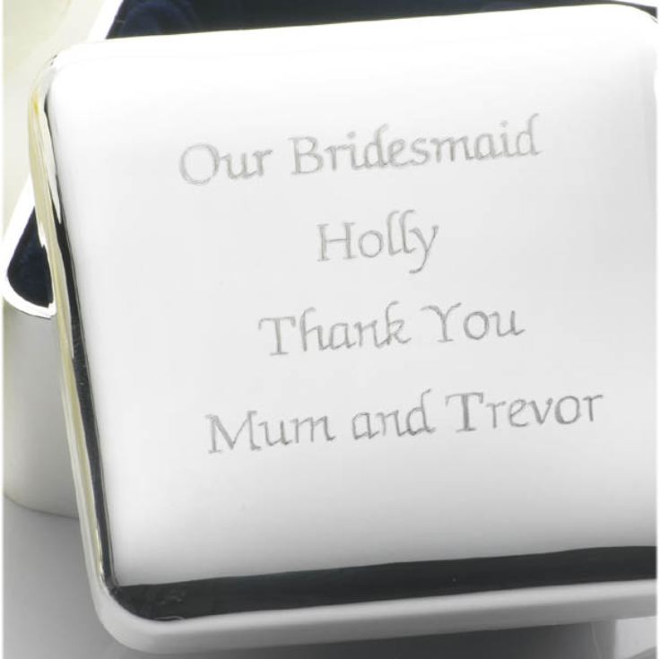 Engraved Square Jewellery Box product image