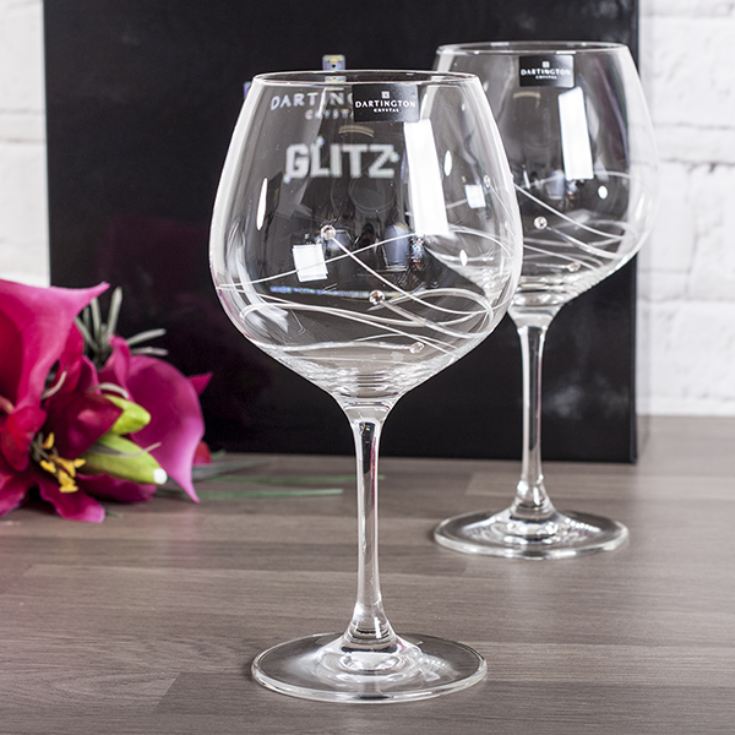 Personalised Dartington Glitz Gin Cocktail Glasses The Gift Experience
