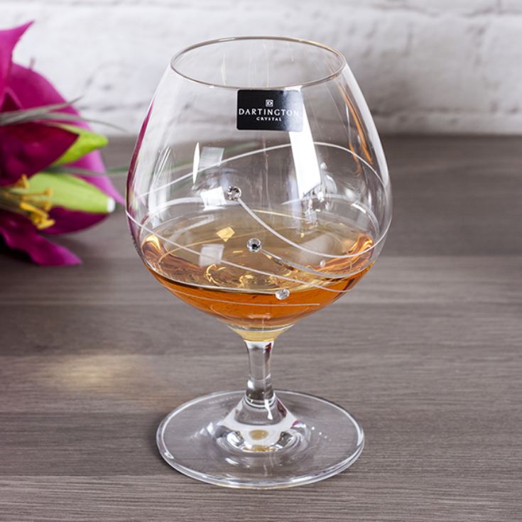 Personalised Dartington Glitz Brandy Glass In Gift Box | The Gift Experience