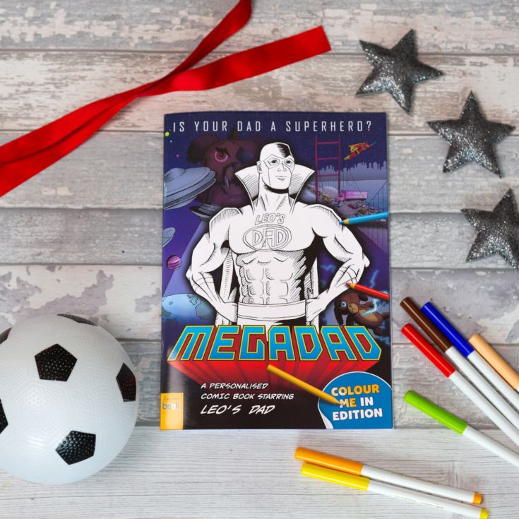 Personalised MegaDad Colouring Book product image