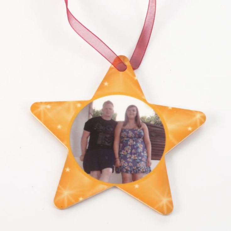 Personalised Star Tree Decoration product image