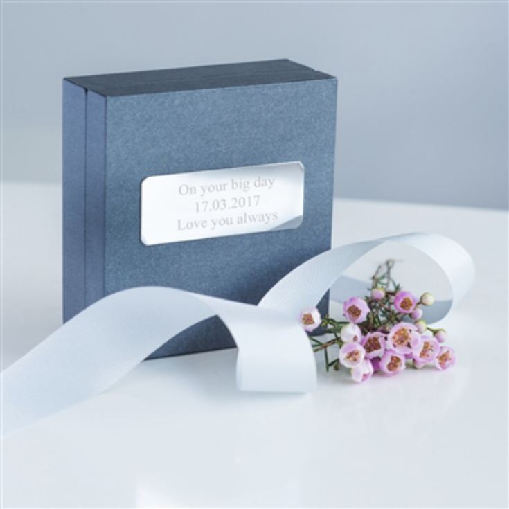 Sterling Silver Cross Earrings in a Personalised Gift Box product image