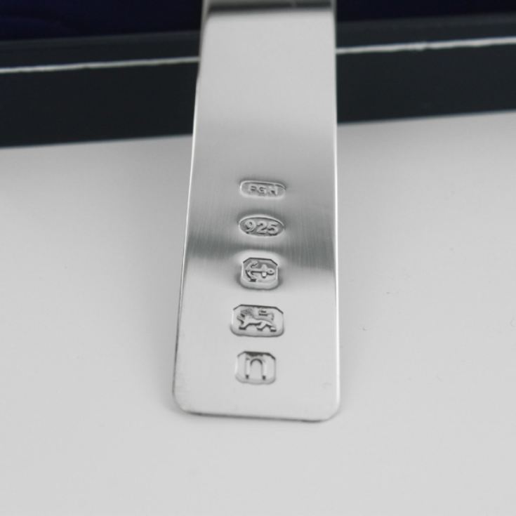 Engraved Sterling Silver Bookmark product image