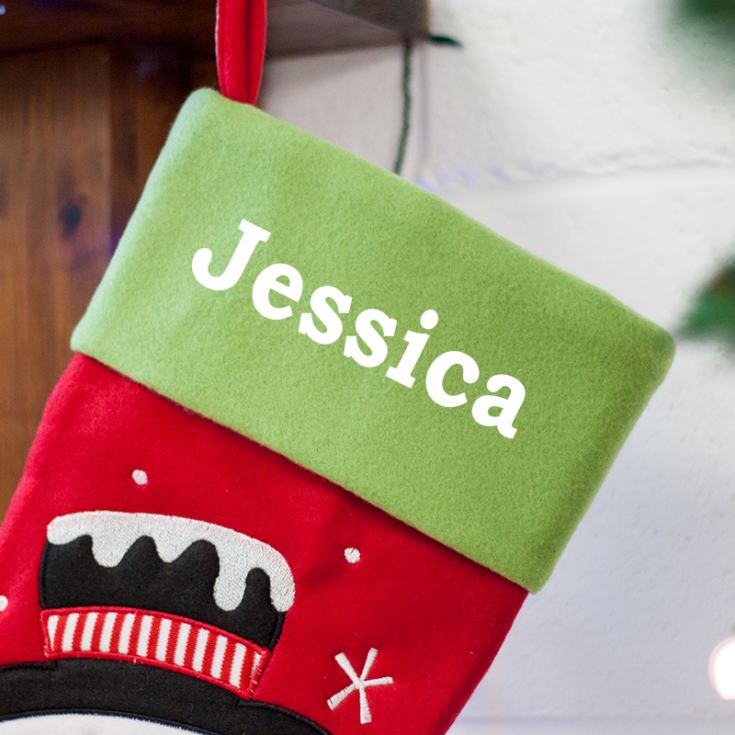 Personalised Luxury Snowman Stocking product image