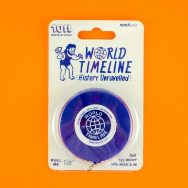 World Timeline Novelty Tape Measure product image