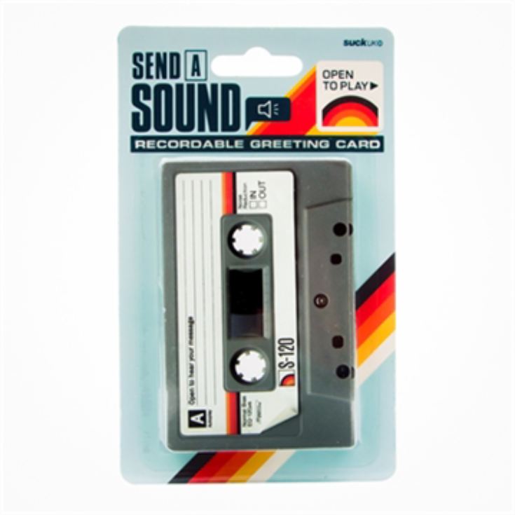 Re-recordable Retro Cassette Tape Greetings Card product image