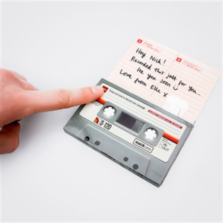 Re-recordable Retro Cassette Tape Greetings Card product image