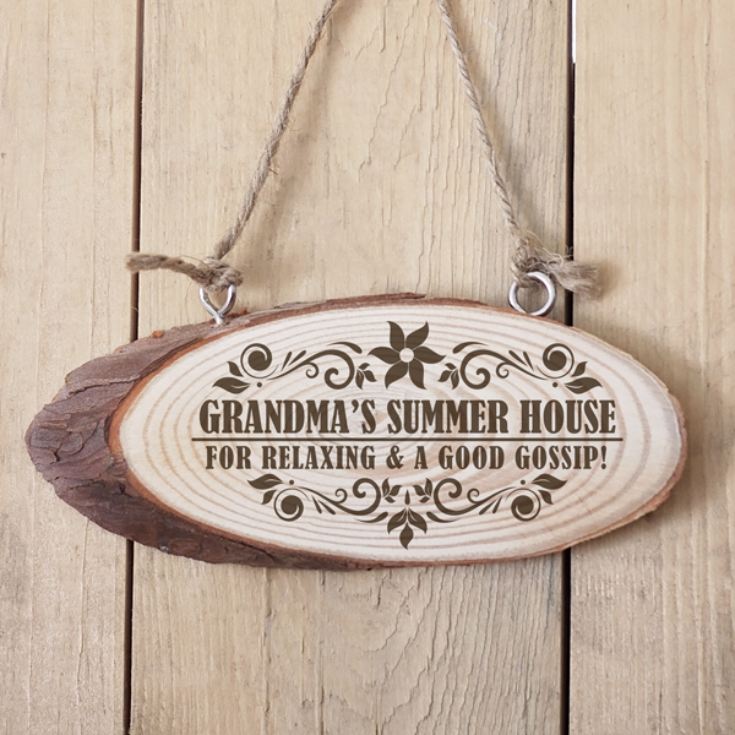 Personalised Grandma's Hanging Wooden Plaque product image