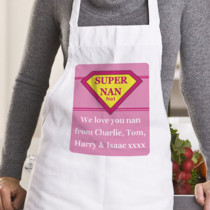 Super Nan Personalised Apron product image