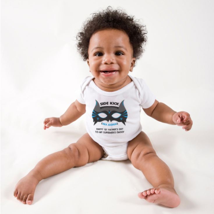 Personalised Superhero T Shirt And Baby Grow Set product image