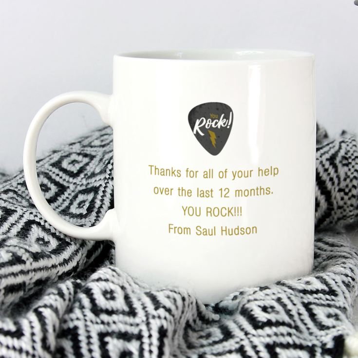 Personalised Teacher You Rock Mug product image