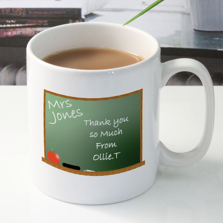 Personalised Teacher Mug - Chalkboard Design product image