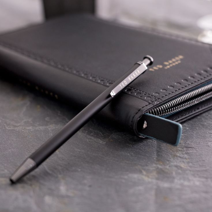 Ted Baker Personalised Travel Organiser Black Brogue Monkian The Gift