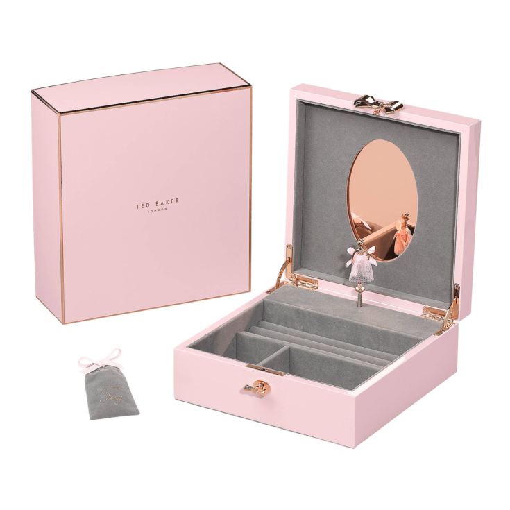 Personalised Ted Baker Jewellery Box With Musical Ballerina The Gift