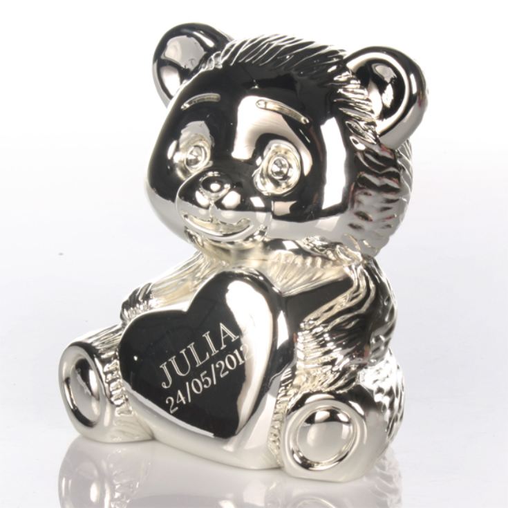 silver bear money box