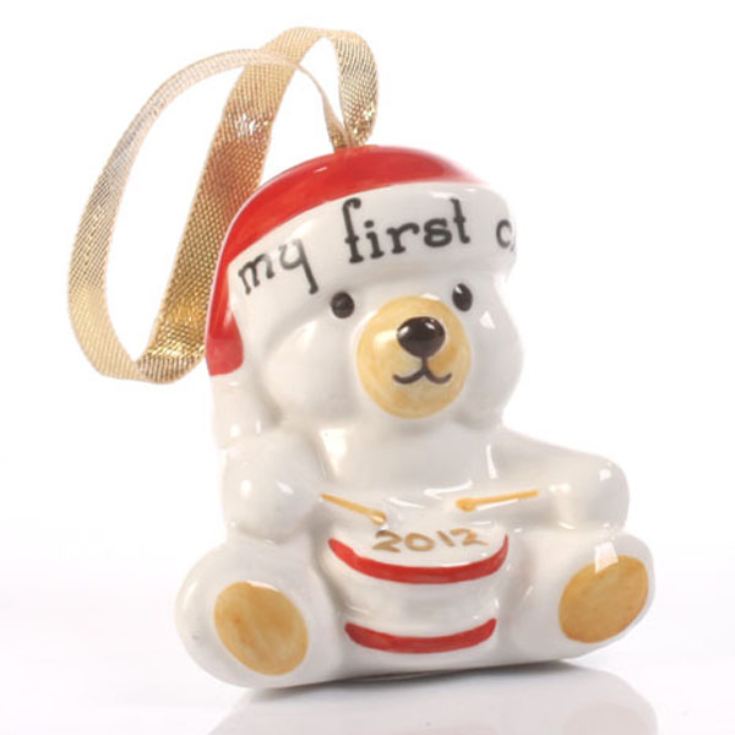 My First Christmas Teddy Decoration product image