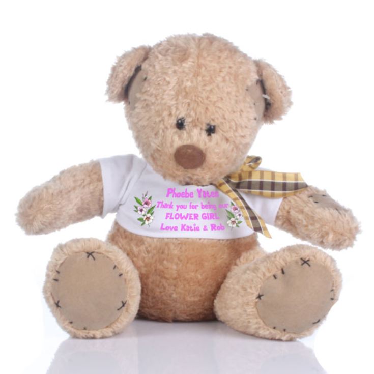 Personalised Flower Girl Bear The Gift Experience