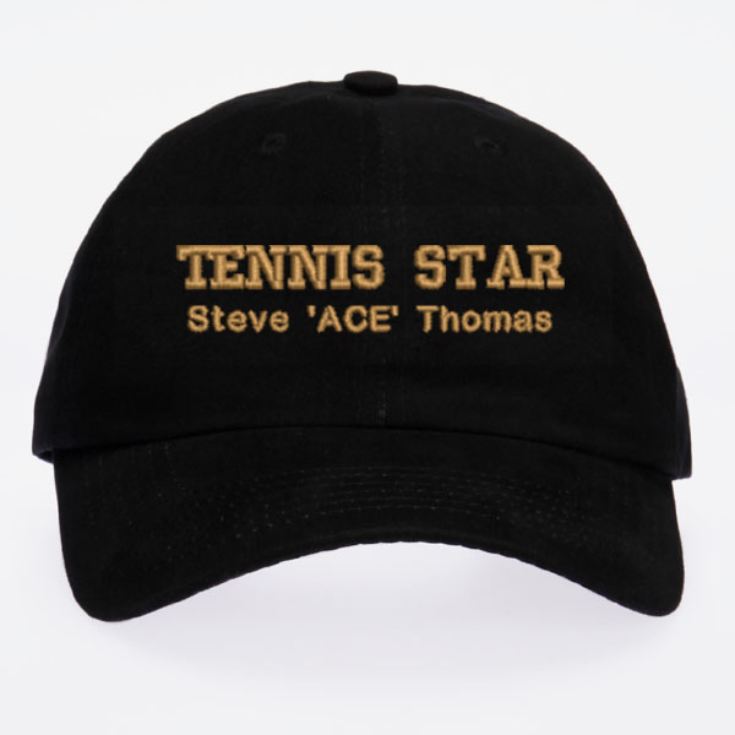 Personalised Embroidered Tennis Cap product image