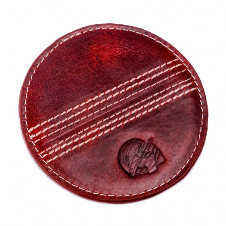 Cricket Red Buffalo Leather Coaster product image