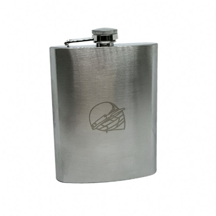 Buffalo Leather Cricket Hip Flask product image