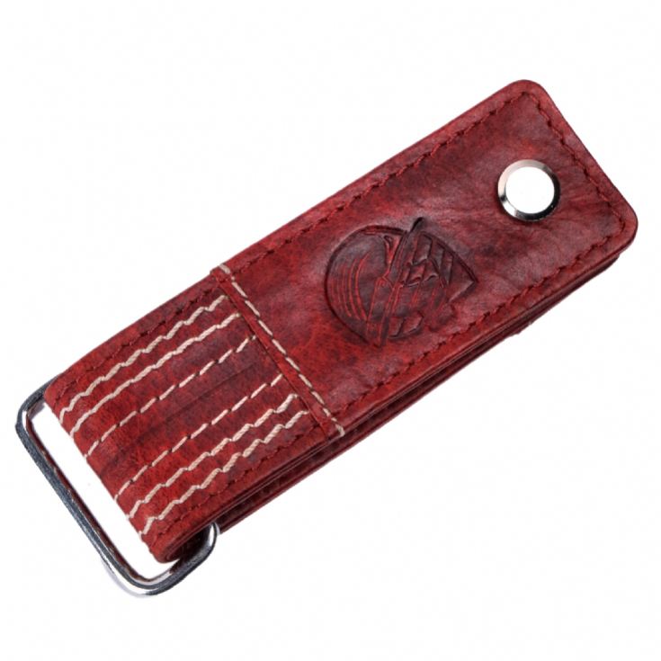 Cricket Buffalo Red Leather Screw Key Chain product image