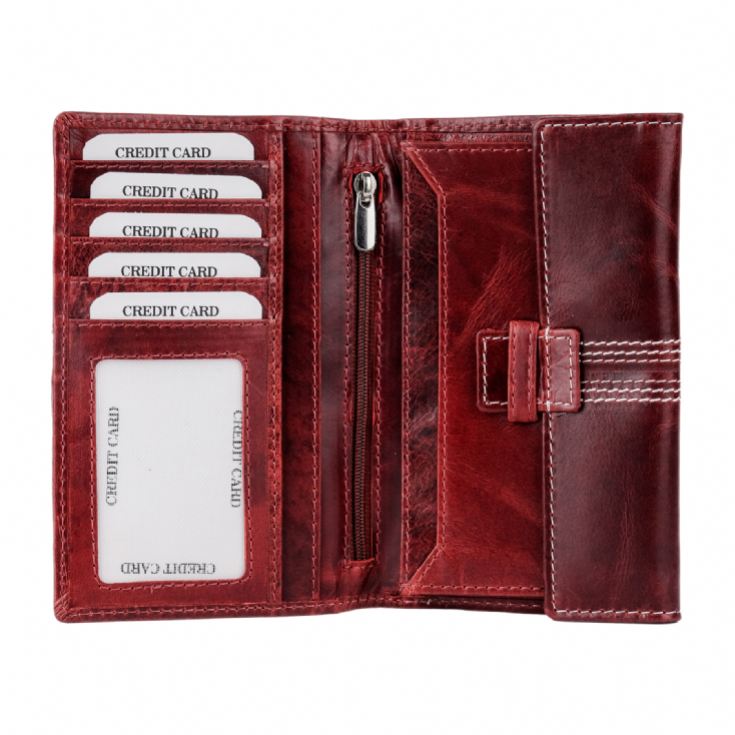 Cricket Buffalo Red Leather Travel Wallet product image