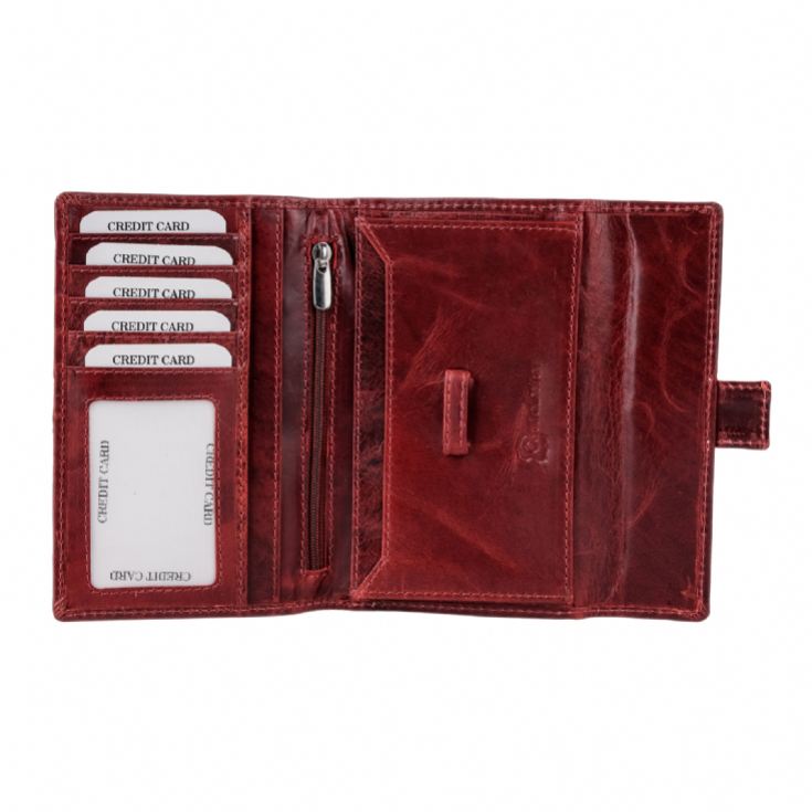 Cricket Buffalo Red Leather Travel Wallet product image