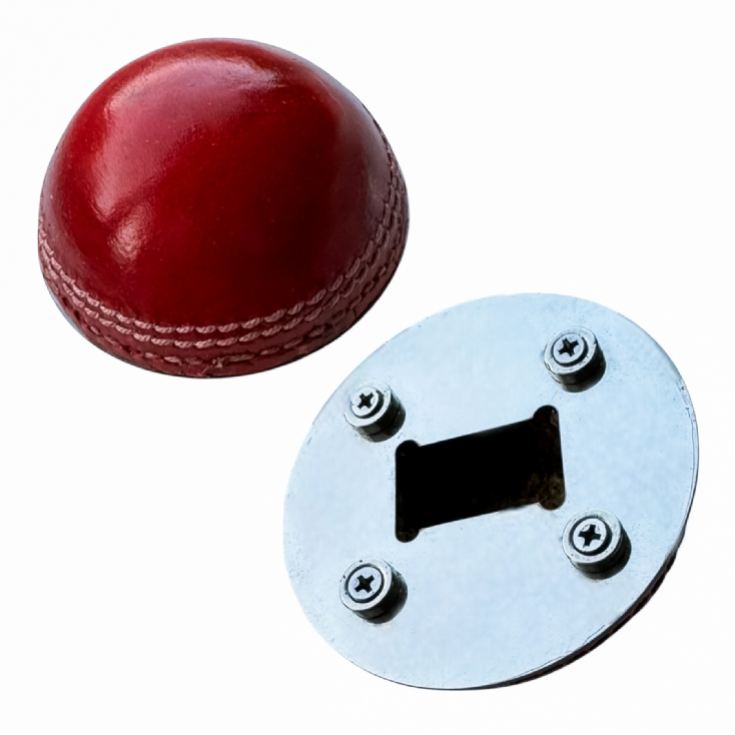 Half Cricket Ball Bottle Opener product image