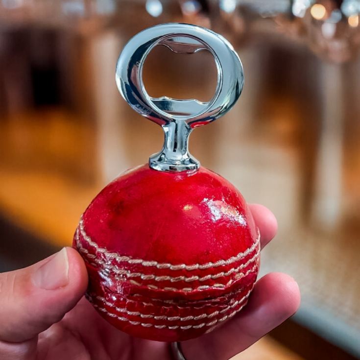 Real Cricket Ball Bottle Opener product image
