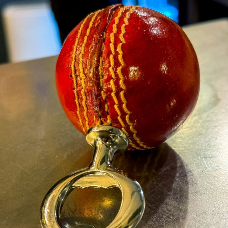 Real Cricket Ball Bottle Opener product image