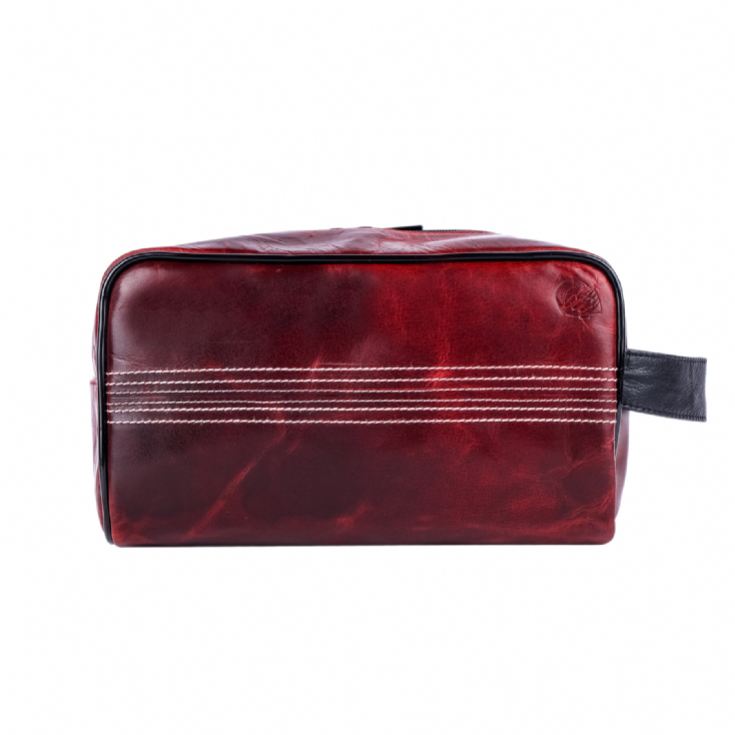 Cricket Ball Red Buffalo Leather Toiletry Bag product image
