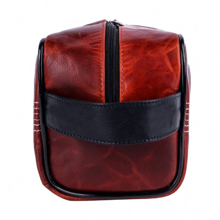 Cricket Ball Red Buffalo Leather Toiletry Bag product image