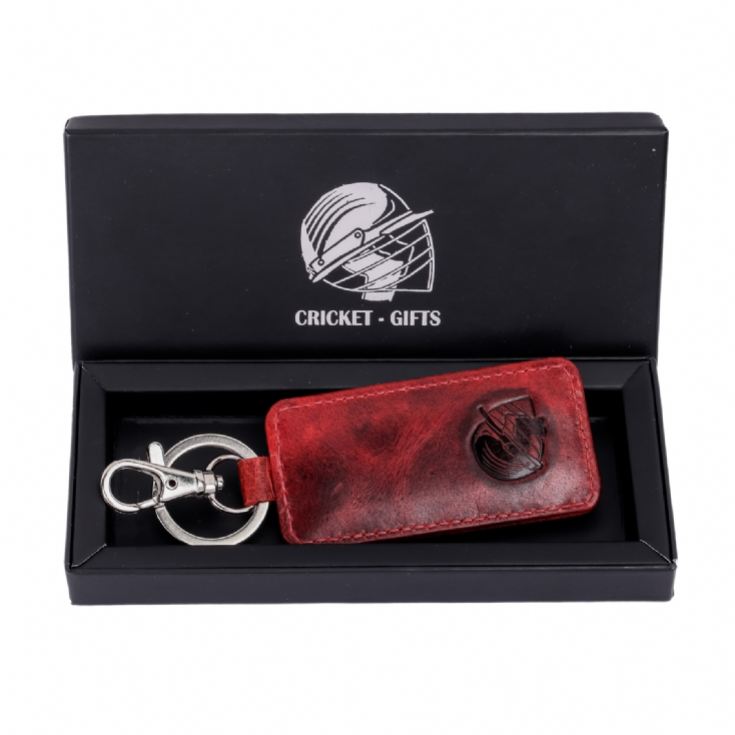 Cricket Red Buffalo Leather Key Fob product image