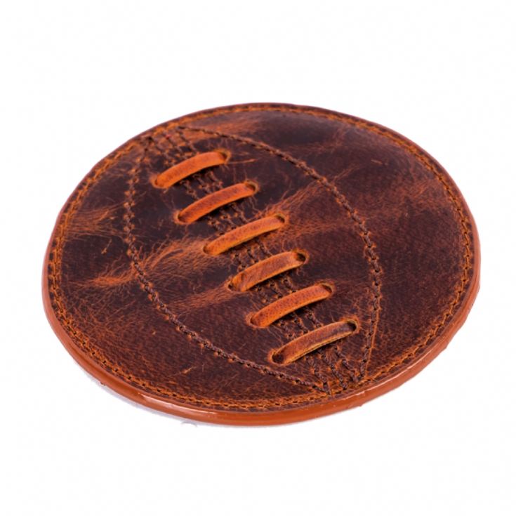 Rugby Buffalo Leather Coaster product image