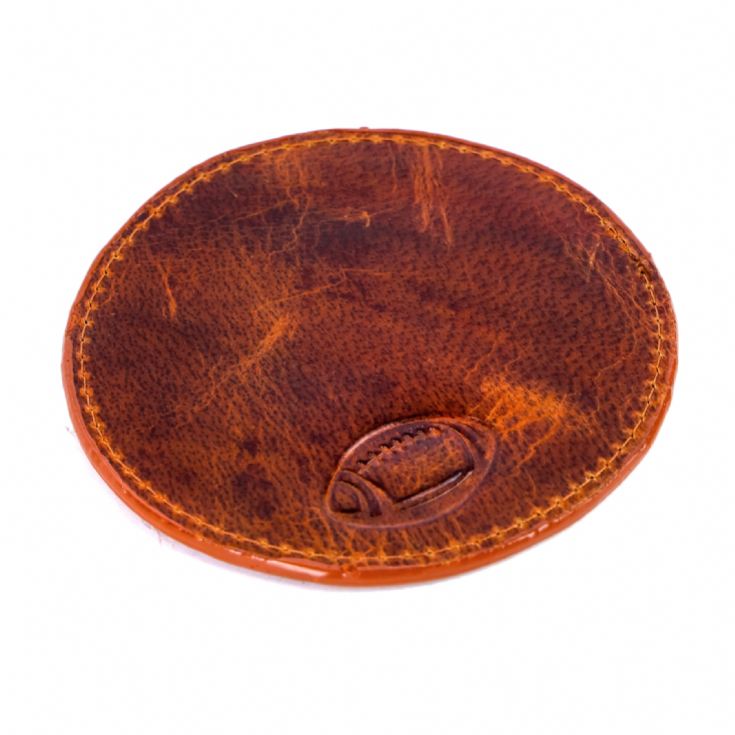 Rugby Buffalo Leather Coaster product image