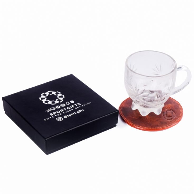 Rugby Buffalo Leather Coaster product image