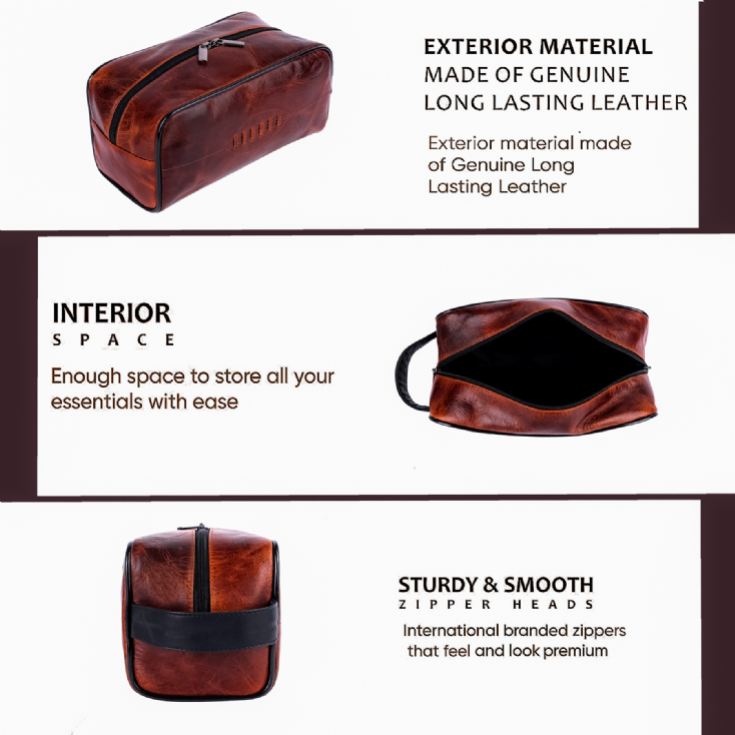Rugby Buffalo Leather Wash Bag product image