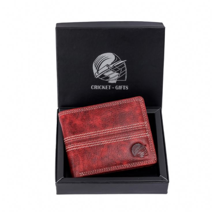 Cricket Buffalo Red Leather Wallet with RFID Protection product image