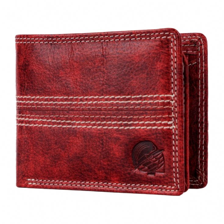 Cricket Buffalo Red Leather Wallet with RFID Protection product image