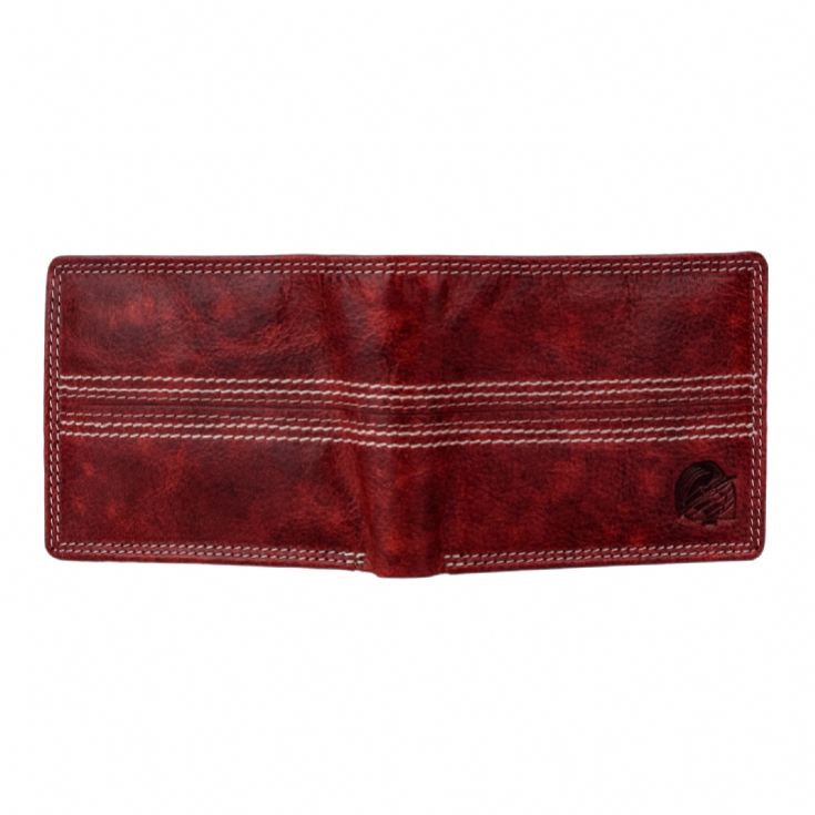 Cricket Buffalo Red Leather Wallet with RFID Protection product image