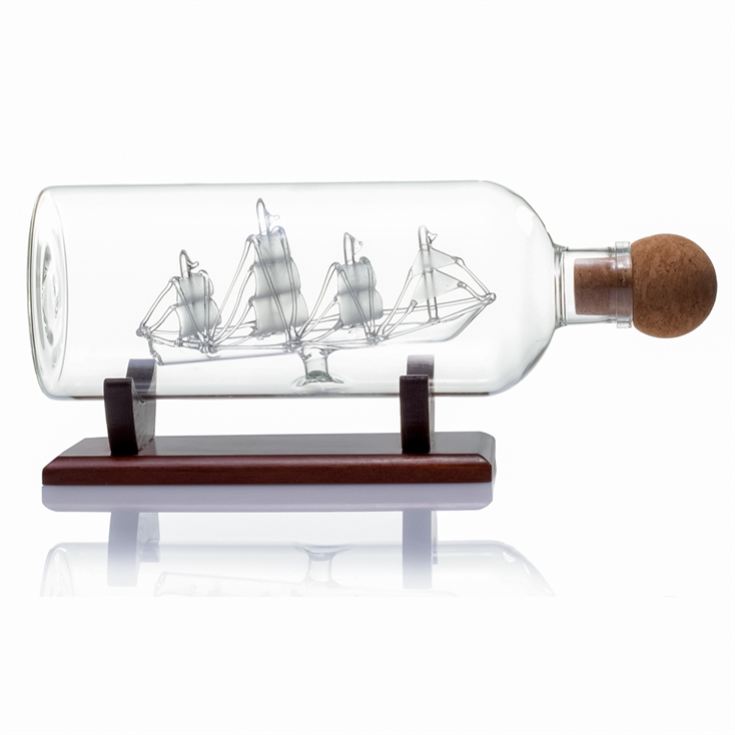 Classic Ship in a Bottle Glass Decanter product image